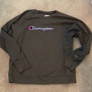 Dark gray champion crew neck